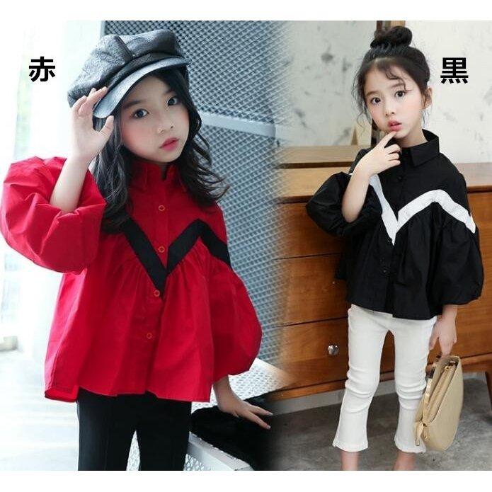 日本人気超絶の 人気 子供服 女の子 ブラウス キッズ 長袖 シャツ 切り替え トップス 可愛い 韓国 子ども服 ジュニア 春秋 入学式 卒業式 発表会 Commerces Boutique