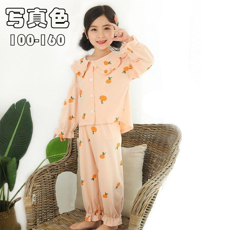 キッズ パジャマ 子供服 女の子 可愛い 長袖 みかん柄 ルームウェア 前開き 春秋 部屋着 寝巻き 寝間着 柔らかい 2点セット セットアップ かわいい 100 160cm Y Encore 通販 Yahoo ショッピング