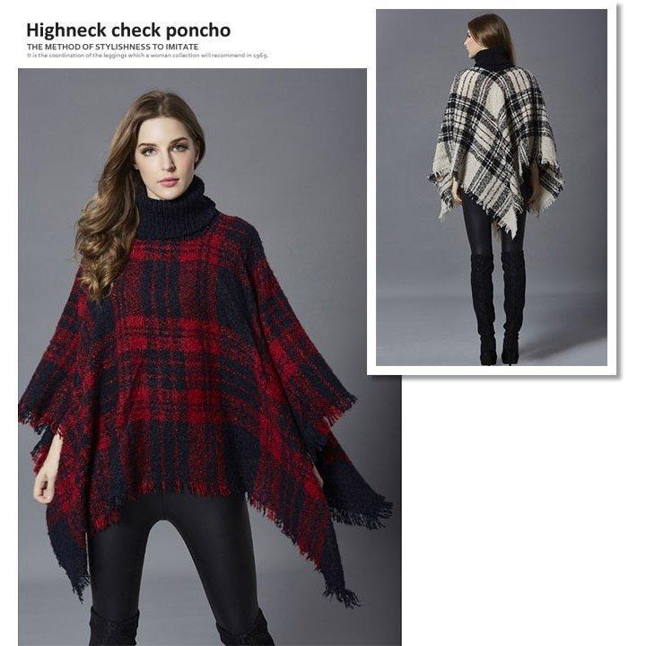 ストール ポンチョ コート マント レディース 冬 当店の記念日 チェック柄 ポンチョコート チェック