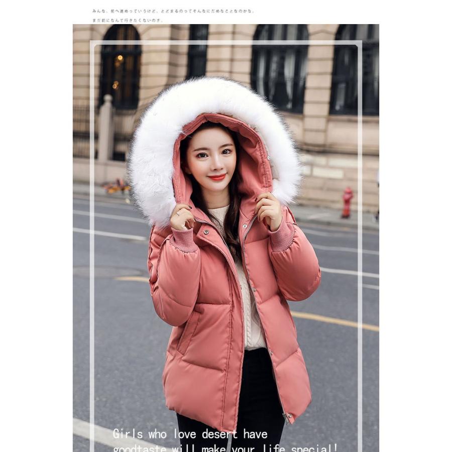4色 韓国風 中綿コート レディース 冬着 ダウンジャケット ミニ丈コート アウター フード付きファーカラー 厚手 防風 防寒 暖かい 着痩せ ゆったり 通勤 人気 Y5605 Encore 通販 Yahoo ショッピング