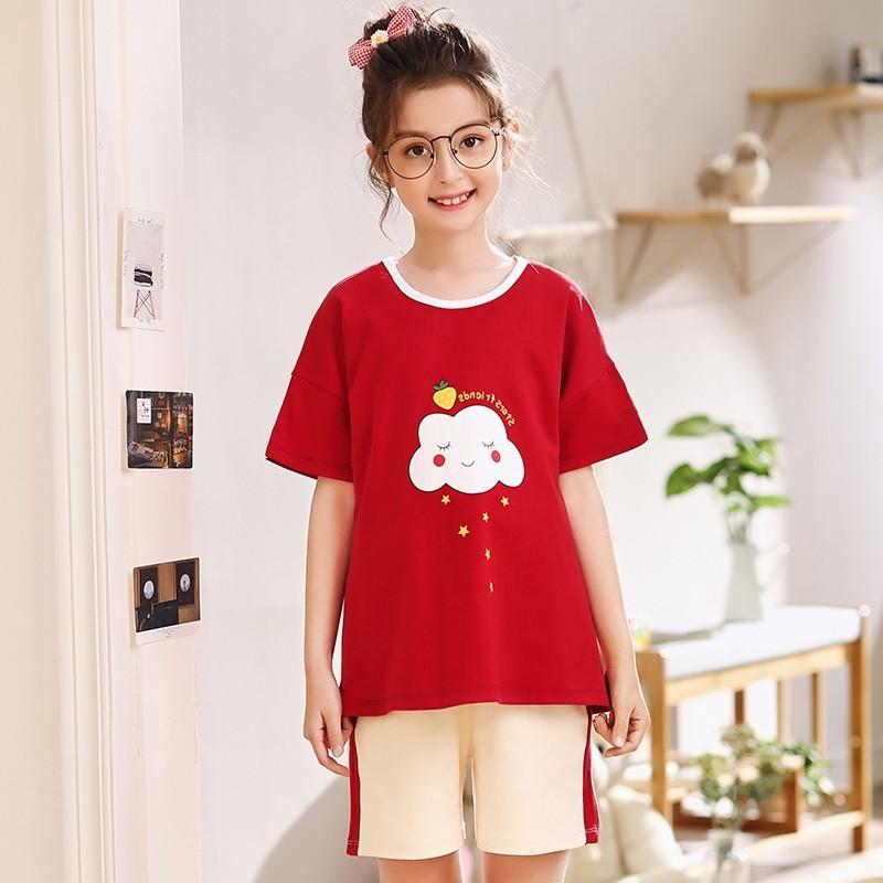 キッズ パジャマ セットアップ 子供パジャマ 寝スカート 女の子 ベビー 夏 いちご 薄手トップス 半ズボン 半袖 プリント ルームウェア 部屋着 おしゃれ可愛い Y Encore 通販 Yahoo ショッピング