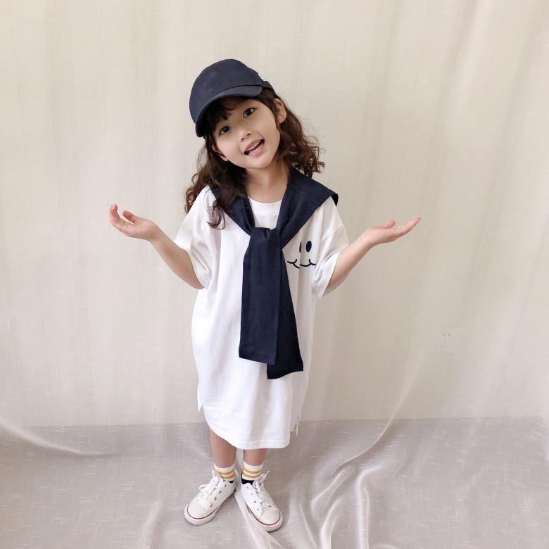 韓国子供服 韓国子ども服 韓国こども服女の子 カジュアル ナチュラル キッズ ラグラン ライン Aラインワンピ 夏90 100 110 1 130 140 ワンピース Y Encore 通販 Yahoo ショッピング