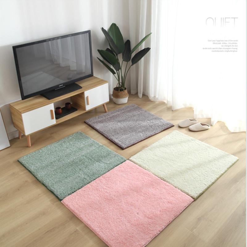 5色ラグ 洗えるマット ラグマット洗えるラグ シャギーラグ カーペット 畳 グレー 北欧2枚入100 100cmグリーンセンターラグおしゃれ じゅうたん リビングラグらぐ Y Encore 通販 Yahoo ショッピング