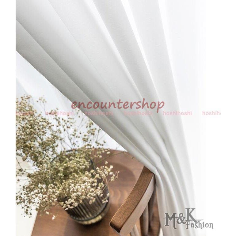 カーテン レースカーテン おしゃれ 北欧風 Ins風 半遮光 遮熱 Uvカット 無地 白 グレー ピンク ブルー 安い 洗濯機可能 姫系 腰窓 インテリア フック カーテン Zb8eurhyxl Superopticas Com