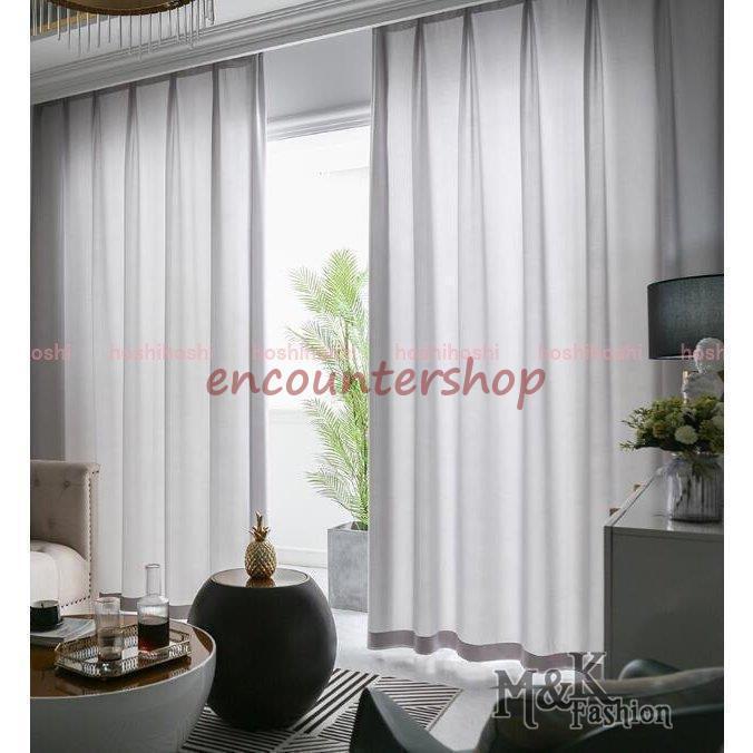 カーテン レースカーテン おしゃれ 北欧風 Ins風 半遮光 遮熱 Uvカット 無地 白 グレー ピンク ブルー 安い 洗濯機可能 姫系 腰窓 インテリア フック カーテン Zb8eurhyxl Superopticas Com