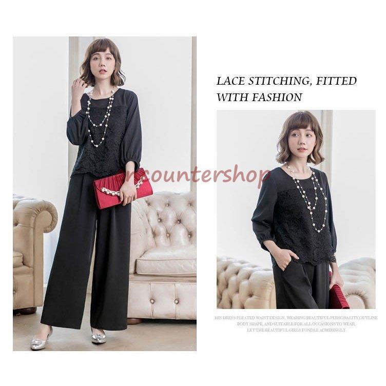 期間限定 パーティードレス 結婚式 パンツドレス セットアップ パンツスーツ フォーマルドレス レース ツーピース 大きいサイズ 20代 30代 40代 期間限定 パーティードレス 結婚式 パンツドレス セットアップ パンツ
