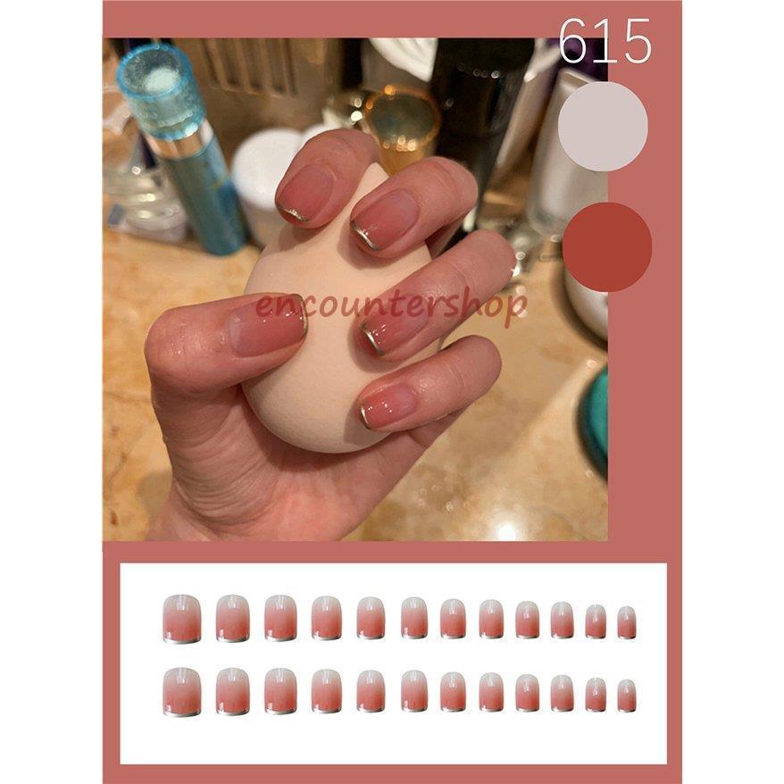 ネイルチップ 大人の 24枚セット デザインネイルチップ ネイルパーツ