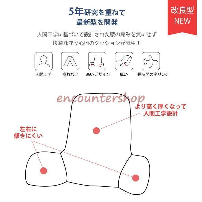 背もたれクッション 腰楽クッション ランバーサポート 車 シートクッション 運転 疲れない 座椅子 長距離運転 背中 オフィス 腰枕 腰痛 姿勢 最大75 オフ