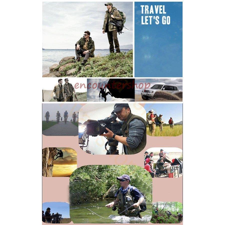 ベスト メンズ フィッシングベスト メッシュ アウトドア トップス 迷彩