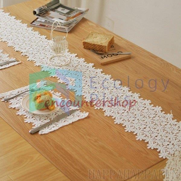テーブルランナー レース飾り食卓ランナー 花柄 22*220cm 優雅 簡約