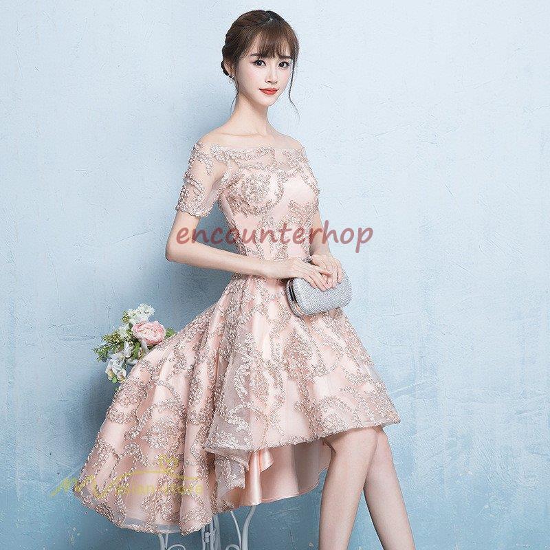 パーディードレス 10代 20代 30代 40代 結婚式ドレス お呼ばれ ウエディングドレス ミモレ丈 ワンピース 二次会 披露宴 卒業式 成人式 ビ パーティードレス 10代 20代 30代40代 ワンピース おしゃれ フォーマル