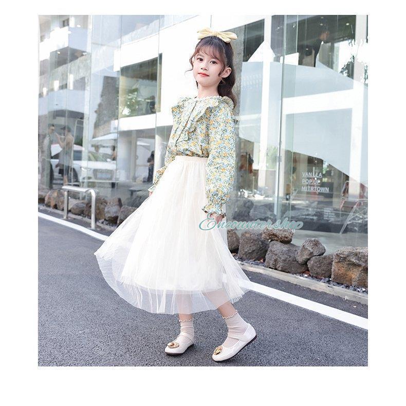 ロングスカート チュールスカート 子供服 女の子 プリーツ スカート