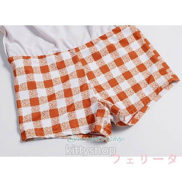 水着 スカート チェック 20代 オシャレ セパード水着 レディース