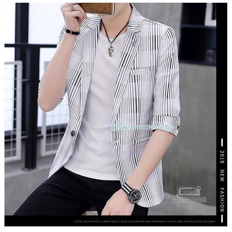 サマージャケット テーラード メンズ 7分袖 ブレザー 夏 紳士服 スーツ