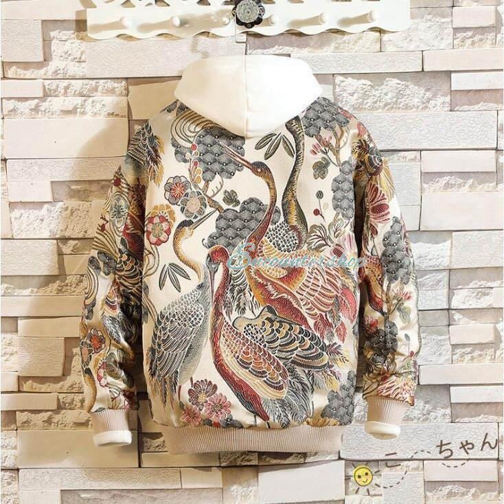 スカジャン メンズ 和柄 刺繍 ジャンパー ブルゾン バイク スカジャン メンズ 和柄 刺繍 ジャンパー ブルゾン バイク