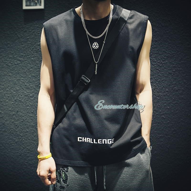 タンクトップ メンズ ノースリーブ Tシャツ カットソー 袖なし 大きい