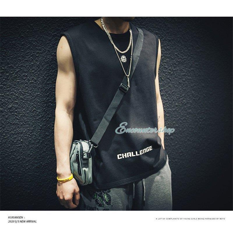 タンクトップ メンズ ノースリーブ Tシャツ カットソー 袖なし