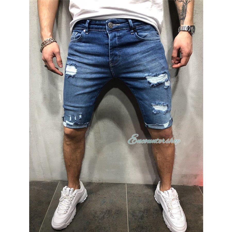 ハーフパンツ メンズ デニムパンツ 五分丈 ジーンズ ストレッチ