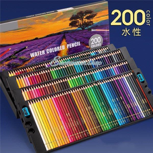 爆売中 水彩色鉛筆 200本セット色鉛筆 文房具 水彩画 カラフル 爆売中 水彩色鉛筆 200本セット色鉛筆 文房具 水彩画 カラフル