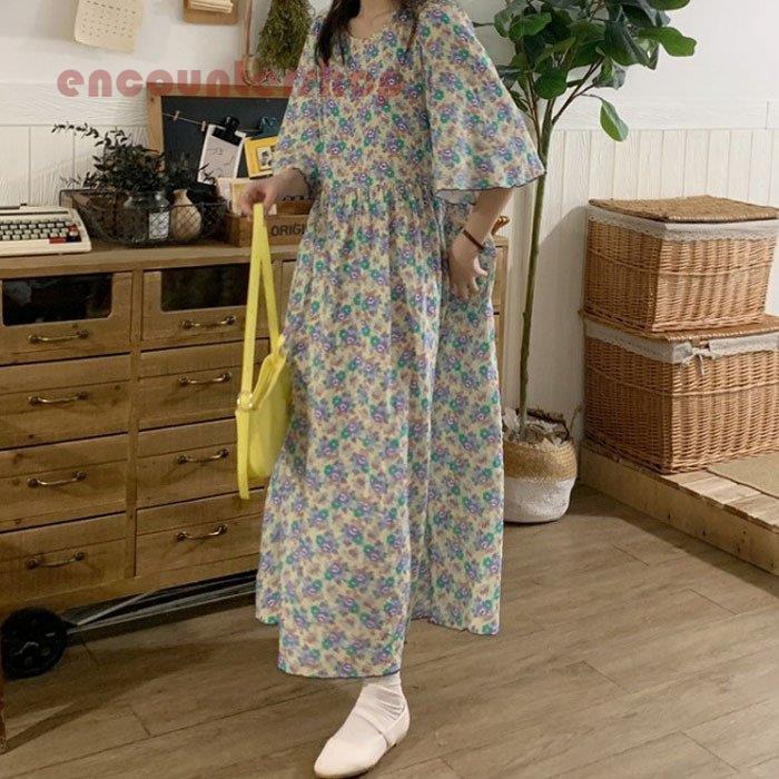 ワンピース レディース 40代マキシワンピース 夏新作 五分袖ワンピース ベルスリーブ きれいめ 花柄シフォンスカート ゆったり オシャレ結婚式 お出かけ 大人 Hxzgdv4i9i Cosbrapim Com Br