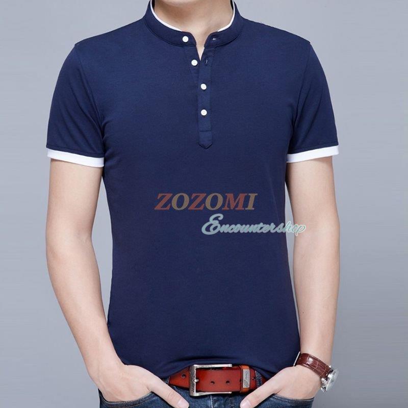 STONE  00's ヘンリーネック　ポロ　半袖シャツ MEN DOT MESH COOL ヘンリーネック半袖ポロシャツ サンドベージュ
