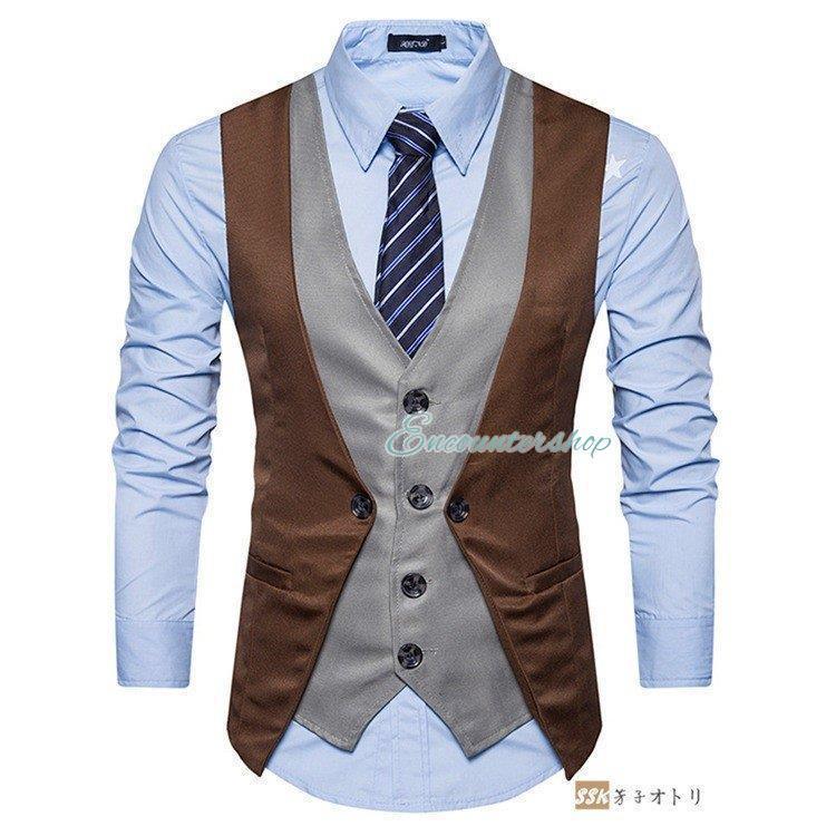 父の日 スーツベスト メンズ ジレベスト フォーマルベスト