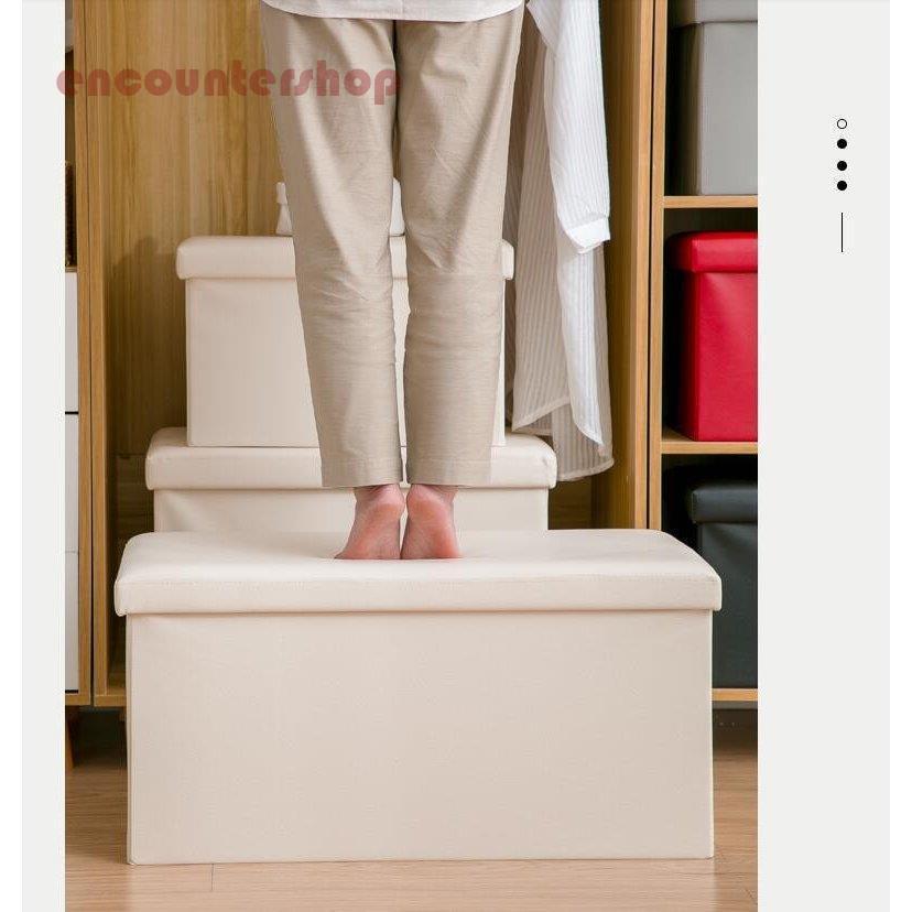 新品・未使用】 北欧調ベンチチェアー スツール 椅子 収納庫 幅70cm