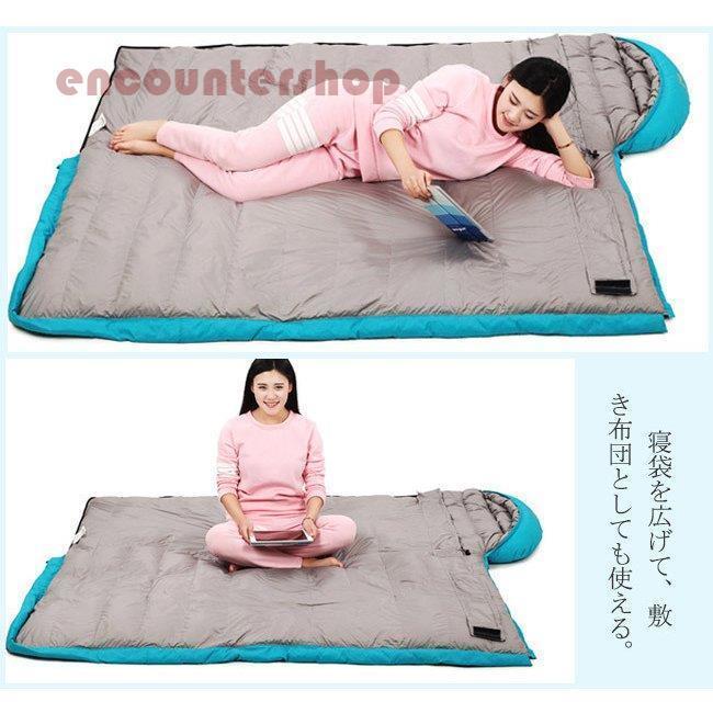 ダウン95% 寝袋 シュラフ【ダウン量1800g】アウトドア レジャー