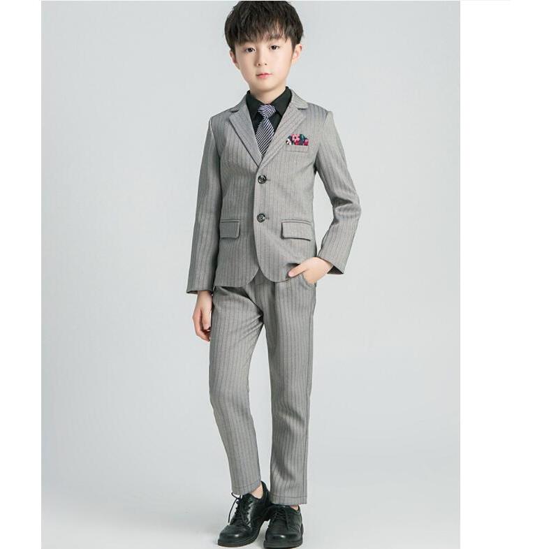 フォーマル　サイズ150  スーツ5点セット　男の子　グレー 楽天市場】子供 スーツ 選べるシャツカラー5点セット 男の子