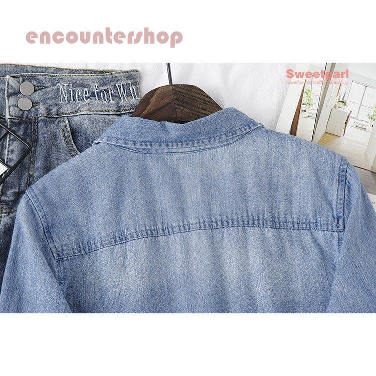 ダンガリーシャツ レディース デニム シャツ ダンガリー カジュアル