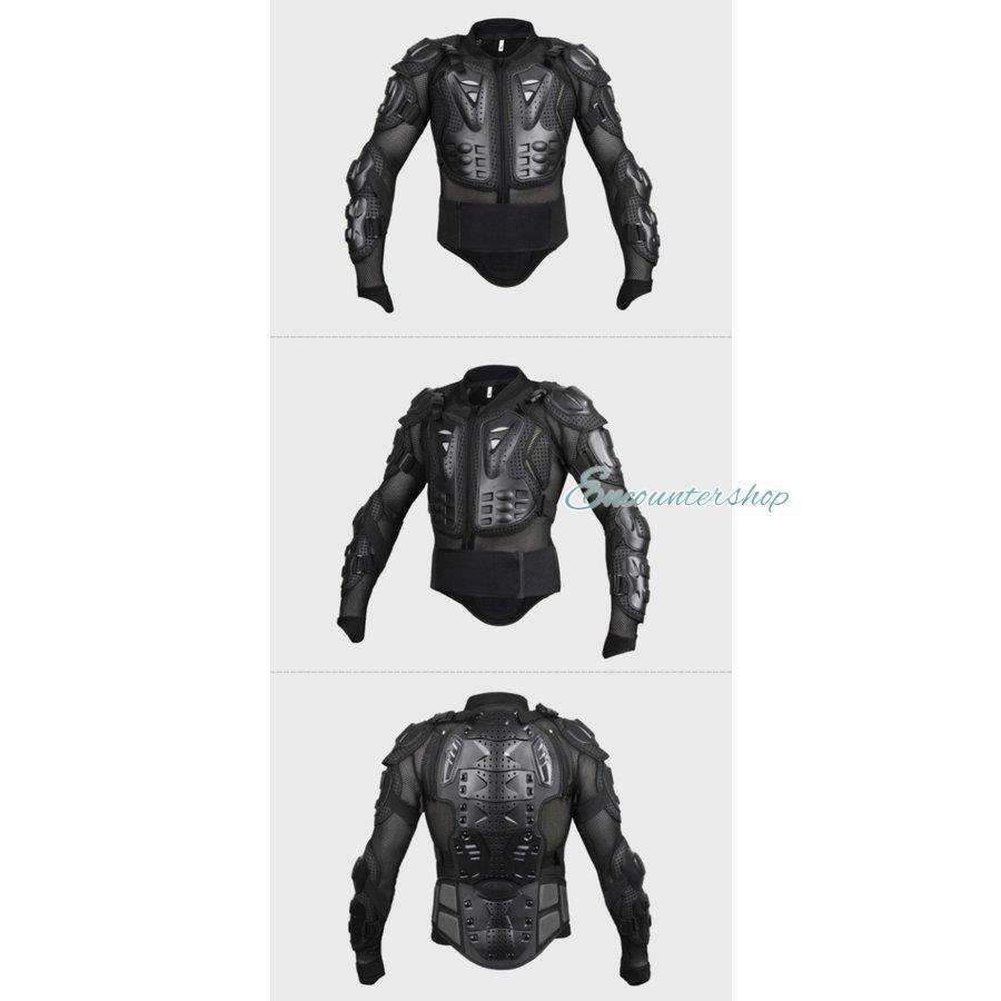 上半身 プロテクター バイク用 インナージャケット モトクロス ポケバイ スノボ スノーボード 背中 胸 ヒジ 腕 肩 腰 耐衝撃 ボディプロテクター ガード