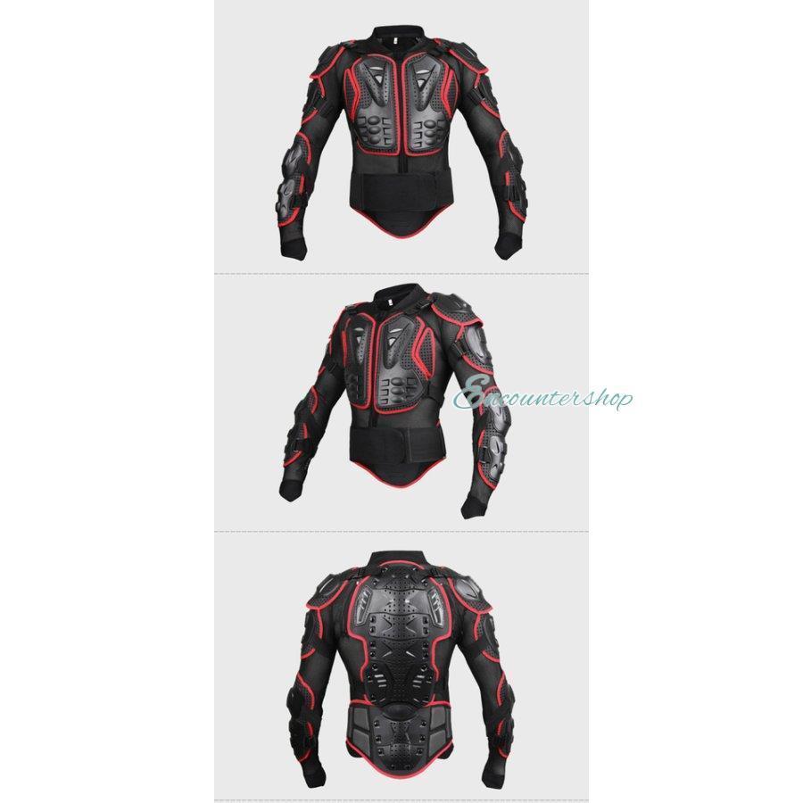 上半身 プロテクター バイク用 インナージャケット モトクロス ポケバイ スノボ スノーボード 背中 胸 ヒジ 腕 肩 腰 耐衝撃 ボディプロテクター ガード