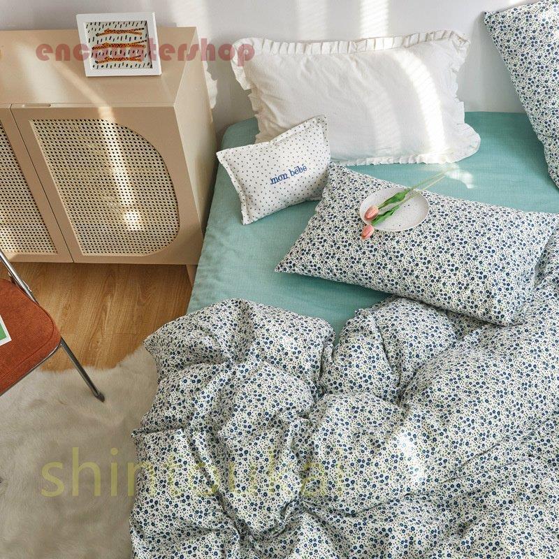 布団カバーセット シングル 3点セット 綿 花柄 北欧風 可愛い