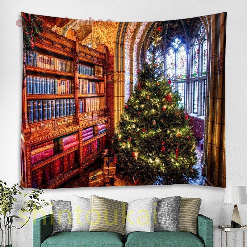 壁掛け クリスマスツリー タペストリー 単品 壁 デコレーション マルチ