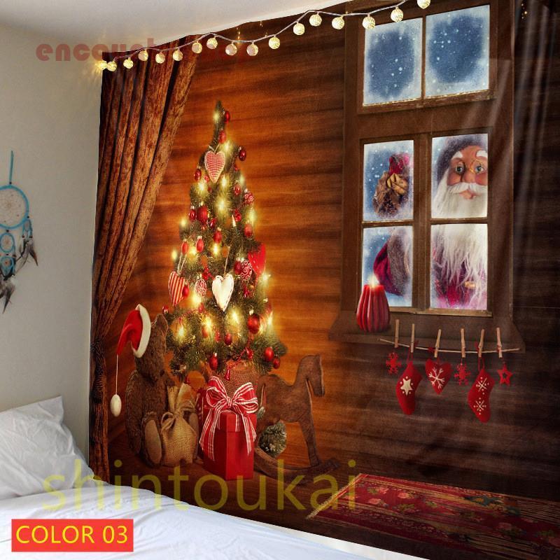 壁掛け クリスマスツリー タペストリー 単品 壁 デコレーション マルチ