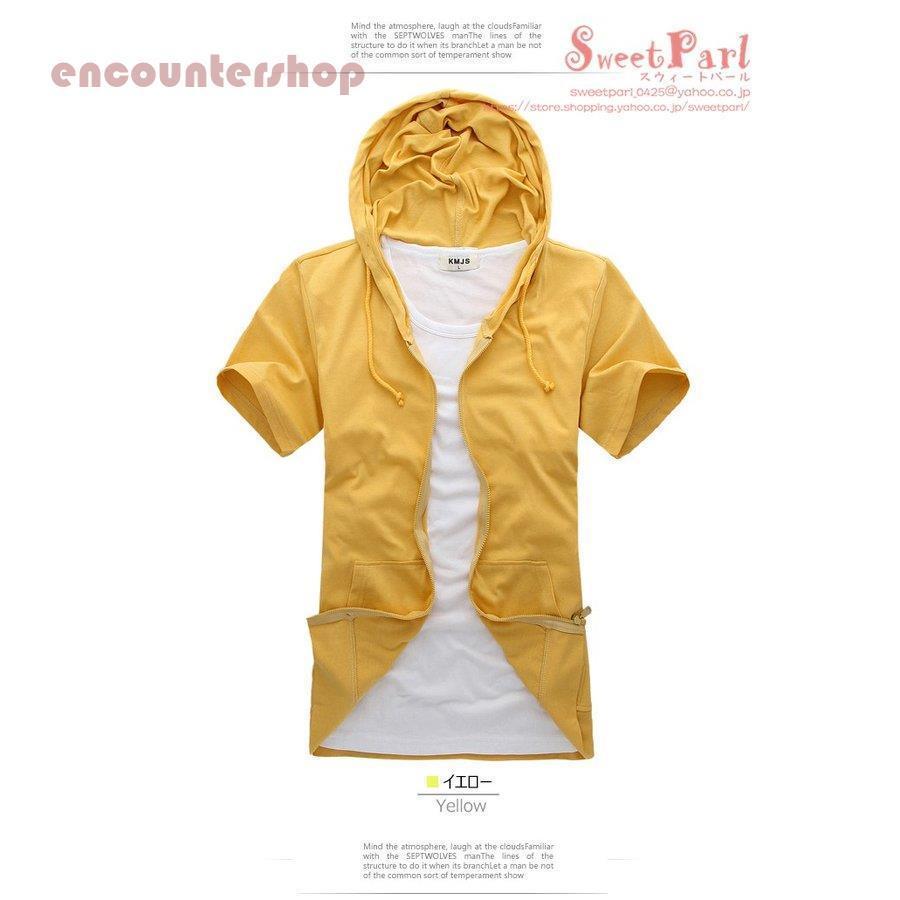 パーカー メンズ 夏 ジップパーカー 半袖パーカー 薄手 半袖 フード付き Tシャツ 無地 ルームウェア スポーツ 細身 サマー 父の日 Yaa Dd0630 Nsns2 Encountershop 通販 Yahoo ショッピング