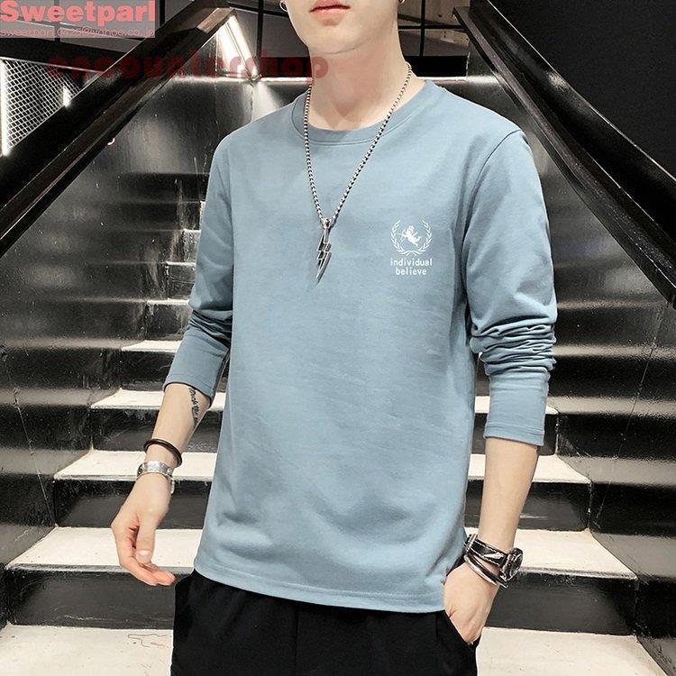 Tシャツ ルームウェア 部屋着 春秋インナー ランドネック 絵柄 カジュアル 長袖インナー メンズ カコイイ ゆったり Tシャツ ルームウェア 部屋着 春秋インナー ランドネック 絵柄 カジュアル 長袖インナー メンズ カコイイ ゆったり