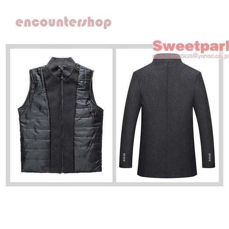 コート メンズ ビジネスコート ライナー着脱式 ハーフコート 男性用 春