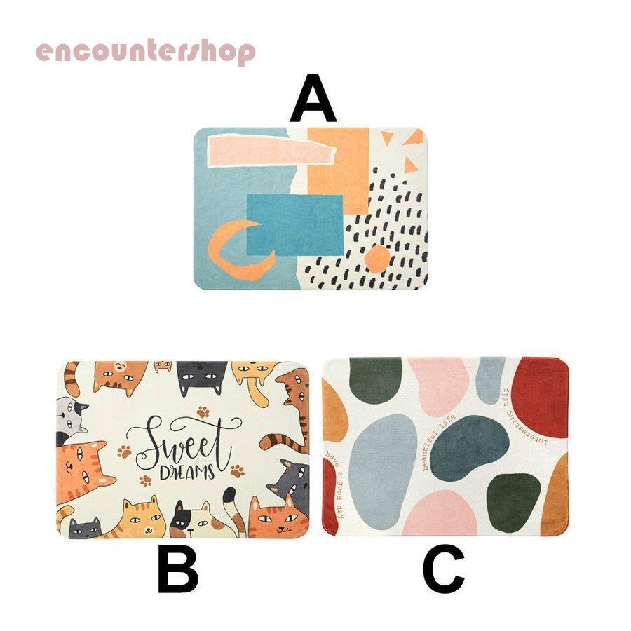 経典 スクエア 高級感 リビング 北欧 温かい 模様替え インテリア 総柄 絨毯 カーペット アニマル Aei65a ブルー カラフル 総柄 イラスト バスマット カラー A