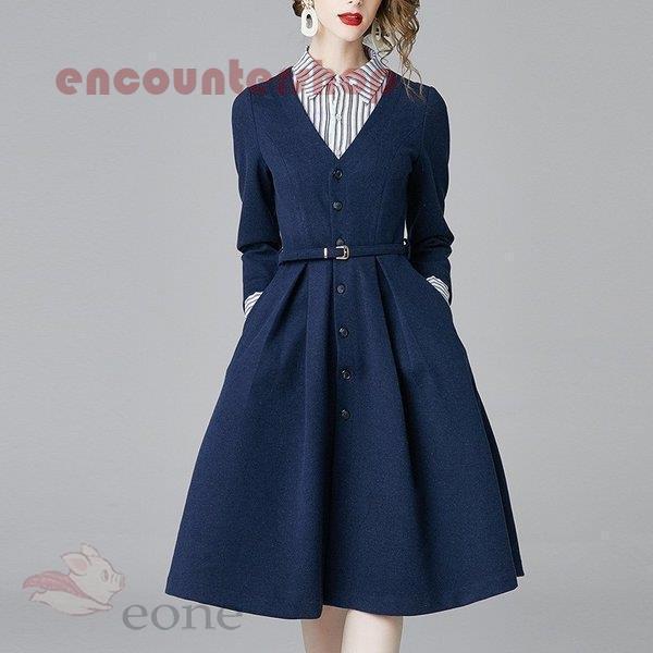 最終処分 激安 ワンピース レディース 40代 きれいめ 長袖 上品 春秋 膝丈ワンピース 花柄ワンピース 丸首 大きいサイズ パーティードレス 韓国風 おしゃれ 通勤 着痩せ 新品 買付注文 Manpredict Com