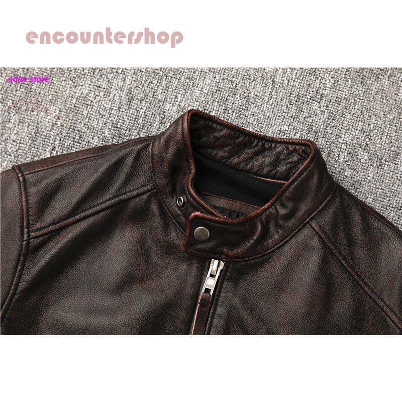 革ジャン レザージャケット メンズ 本革 バイク ライダース 牛革