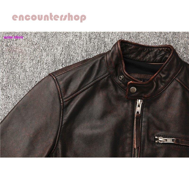 革ジャン レザージャケット メンズ 本革 バイク ライダース 牛革