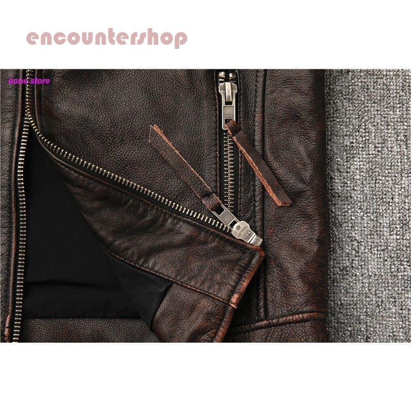 革ジャン レザージャケット メンズ 本革 バイク ライダース 牛革