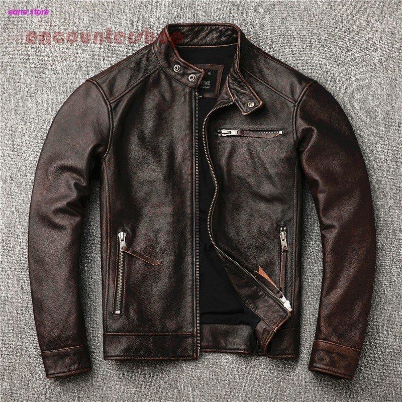 革ジャン レザージャケット メンズ 本革 バイク ライダース 牛革