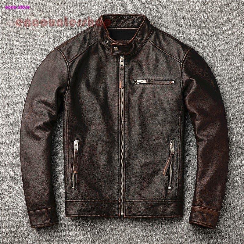 革ジャン レザージャケット メンズ 本革 バイク ライダース 牛革