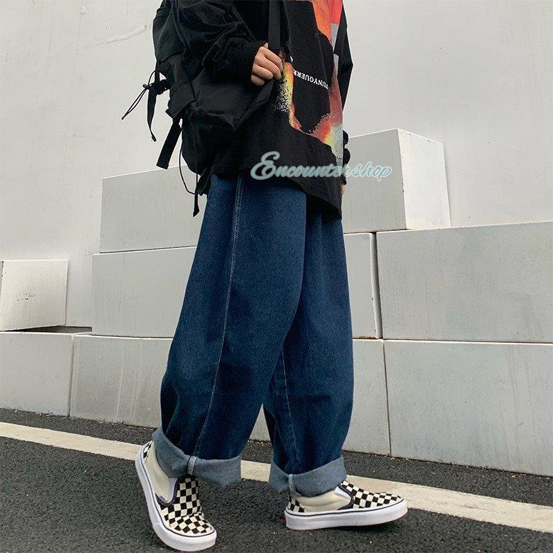 BLOOKLYN XPRESS ヒップホップ　極太バギー　ブラックデニムパンツ BLOOKLYN XPRESS ヒップホップ 極太バギー ブラックデニムパンツ