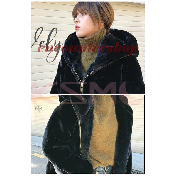 ファーコート ミンクカシミアコート フード付き レディース 冬