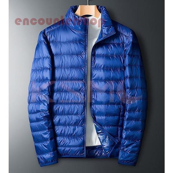 ダウンコート メンズ ショート丈 ダウンジャケット 無地 ライトダウン