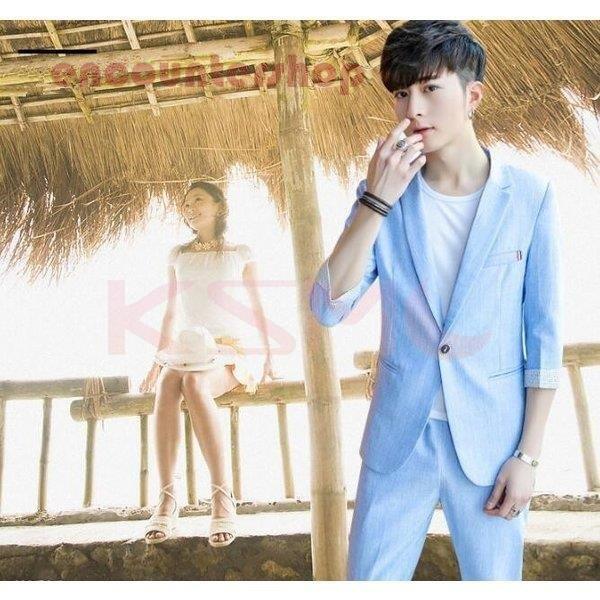 好評 メンズスーツセット 春夏新作 紳士服 通学通勤 結婚式 パーティー カジュアル スーツ2点セット 七分丈 七分袖 一つボタン スーツセット メンズ カジュアルパーティー結婚式 スーツ フォーマル Www Diresatumbes Gob Pe