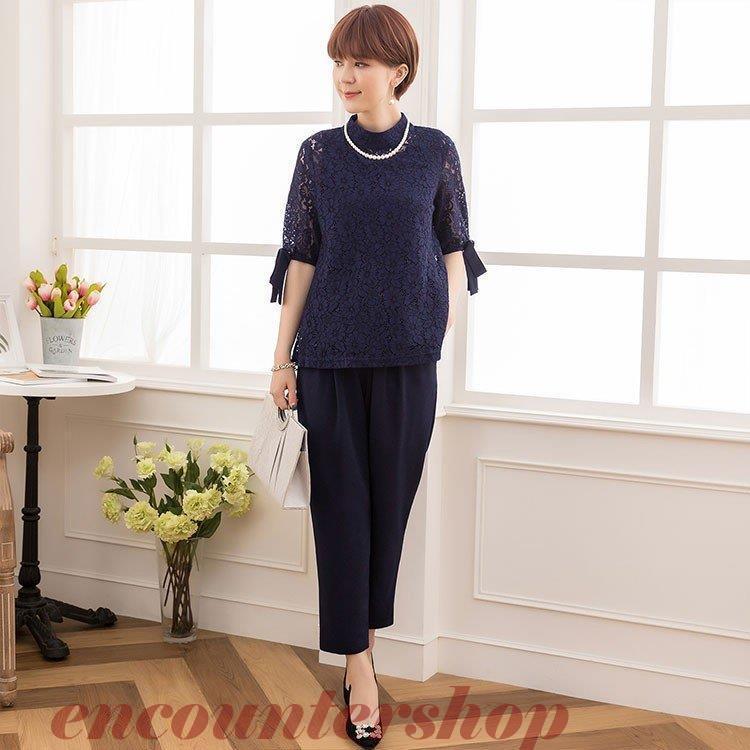 パーティードレス パンツドレス パンツスタイル セットアップ パンツスーツ 結婚式 ドレス フォーマルドレス ノースリーブ レース 二次会